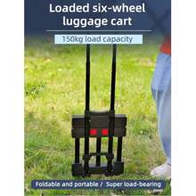 Portable Lightweight Trolley Folding Hand Truck Luggage Cart Warehouse 35kg
