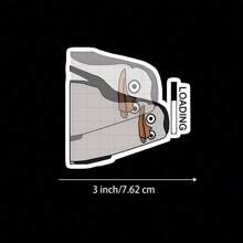 Pegatina de pingüino "Cargando" de 3 pulgadas - Pegatina de vinilo humorística y caprichosa para portátiles, botellas de agua, cuadernos, escritorios de estudio, espacios de oficina y rincones personales | Perfecta para buscadores de humor, estudiantes, entusiastas de la tecnología y mentes creativas | Pegatina de meme para pingüinos, autoexpresión, vibraciones retro y humor tecnológico