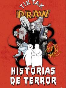 LIBRO HISTORIAS DE TERROR TIK TAK DRAW Pasta Blanda - Libro único - Ver 1