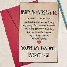 1 pièce Cartes d'anniversaire de mariage heureuses pour maris et épouses, cartes d'anniversaire de mariage douces pour couples, cartes d'anniversaire romantiques pour petits amis et petites amies, cartes de 4,72 po * 6,69 po