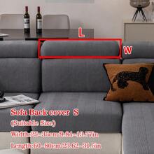 1pc Plush Jacquard Anti-Slip Sofa Seat Cushion Cover, Waterproof, Soft & Skin-Friendly, Pet-Proof, Elastic Sofa Slipcover, Suitable For L-Shaped Combination Sofa And 1/2/3/4 Seat Sofa, All Season - Dark Grey - View 13