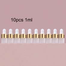 somebo 10 件 1ml 2ml 3ml 5ml 磨砂玻璃精油滴管瓶带移液器 - 旅行装防漏样品容器，适用于芳香疗法、护肤品、精华液、化妆品