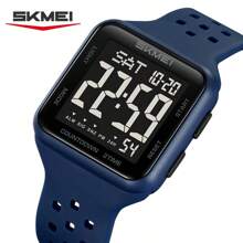 SKMEI 2440 数字男士双时区手表休闲简约多功能腕表 50 米防水 LED 手表 - 均碼 - 查看 15