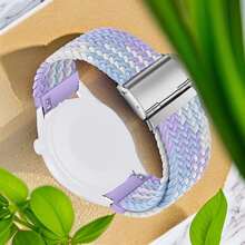 20mm Quick Release Sport Loop Band Compatible With Samsung Galaxy Watch 7 6 5 4 Band 40mm 44mm/Watch 5 Pro 45mm/Galaxy Watch 4 6 Classic Band 42mm 46mm 43mm 47mm/Watch 3 41mm/Active 2 Band,Compatible With Garmin Vivoactive 5/Active5/Venu/Venu Sq/Forerunner245/645 Watch Band,Compatible With Amazfit GTR Mini/Bip3 Pro/GTS4 Mini/Pop Pro Watch Band,Nylon Braided Strap Women Men