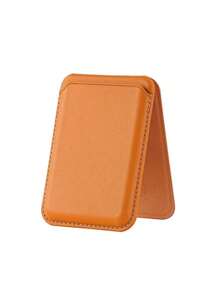 Bao da PU đựng thẻ từ tính du lịch nhỏ gọn, tương thích với điện thoại Apple 12/13/14/15/16, đựng thẻ ngân hàng/thẻ căn cước/thẻ ra vào hoặc tiền xu, bao da đựng thẻ có thể gập lại, có thể hỗ trợ điện thoại ổn định để xem video, điều hướng hoặc gọi video - Nhiều màu - Xem 18