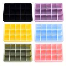 24-Grid Silicone Ice Cube Tray - Easy Release Square Ice Maker For DIY Cocktails And Beverages - Multicolor - View 9