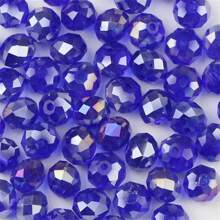 100pcs 8mm Multi-Colored Faceted Czech Glass Round Crystal Beads - Suitable For DIY Jewelry, Charm Necklaces And Bracelet Making