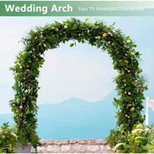 1 set Cenador de metal negro, soporte, arco de jardín, estructura de acero pesado, apto para plantas trepadoras, rosas, verduras, arco de globos, decoración de jardín exterior, opción ideal para decoraciones de boda, fiesta y vacaciones