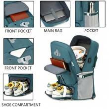 Zaino da viaggio, zaino da campeggio all'aperto con scomparto per scarpe, borsa da viaggio casual, zaino per computer per uomini e donne