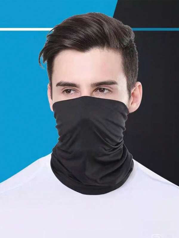 1pc Sun-Proof Ice Silk Headband, Outdoor Sports Face Mask, Breathable Neck Gaiter For Cycling, Fishing, Hiking, Motorcycle