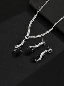Women's Teardrop Jewelry Set - Necklace Pendant And Earrings, Suitable For Daily Wear And Party Events - Butterfly - View 7