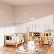 Set de 5 protectores de pared adhesivos suaves y de color liso minimalista de Cycleader, de fácil aplicación, de espuma de poliuretano (PU) suave para cabecera de cama, tatami y decoración de pared