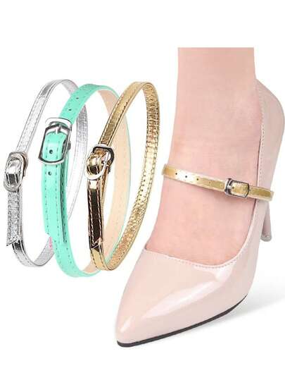 2/4pcs High Heel Shoe Laces Calf Straps Straps High Heel Straps Women's Foot Chains Women's Clothing Decoration Accessories Shoe Laces Leg Straps Accessories