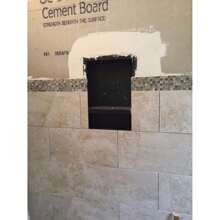 Over Mount Installation SHOWER CUBE Ready For Tile Waterproof Leak Proof Bathroom Recessed Shower Shelf Shower Niche Organizer Storage For Shampoo And Toiletry Storage 16" X 16", Black