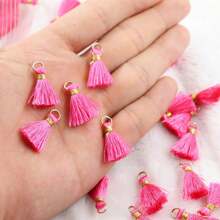 20pcs 2.5cm Delicate Silk Tassel Brush Charm DIY Making Tassels Earring Pendant Jewelry Accessories Finding