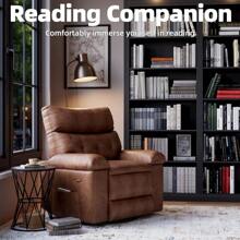 Broadfashion Recliner Chair, Swivel Rocker Recliners, 360° Swivel Reclining Chair With Heat And Massage For Living Room, Bedroom