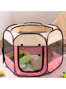 Foldable Cat/Dog Bed, 4-Season Use, Multi-Purpose Pet Nest, Convenient For Pets To Enter/Exit And Play - Multicolor - View 2