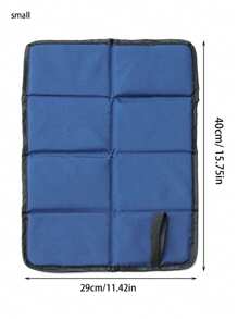 1pc Oxford Cloth Folding Cushion Portable Outdoor Camping Moisture-Proof Heat-Insulating Seat Cushion For Hiking Enthusiasts Going Out Essential - Blue - View 7