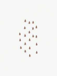 1pc Washable Temporary Y2K Style Red Leaf Hand Tattoo Sticker, Waterproof & Sweat-Proof, Suitable For Fashionable People Daily Use