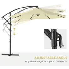 1 Pc Outdoor Beach Umbrella, Double-Sided Sun Umbrella, Large Sunshade Umbrella, Dia.116.1" X 98.4"H, Cover A Wide Range Of Sunlight, The Handle Can Be Raised And Lowered 360 Degrees To Adjust The Umbrella