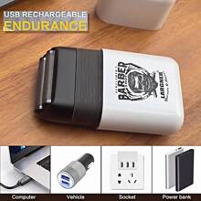 LARGNER LARGNER Electric Foil And Bald Shavers 2 In 1 Double Shaver For Men Reciprocating Razor Blade And Popup Beard Trimmer With Rechargeable 2 Head Adjustable Speeds Men's Beard Shaver For Hair Cutting,Give Your Boyfriend