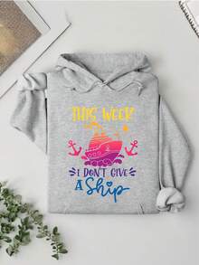 This Week I Don't Give A Ship Hoodie, Holiday Vibes Cruise Hoodie, Family Vacation Hoodie, Weekend Travel Shirt, Holiday Squuad Hoodie, Summer Vacation Hoodie SSN-1144 - Grey - View 1