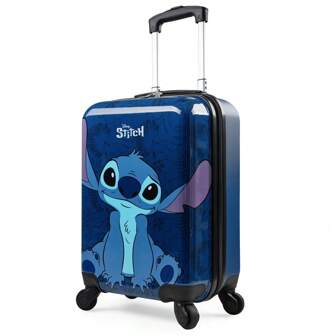 Disney Stitch Suitcase Hard Shell 49 X 33 22 30L Capacity 4 Spinner Wheels Extendable Handle Holiday Travel Essentials