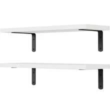 Juego de 1 estantería de madera rústica, estantería flotante estilo granja para decoración de pared, estantes colgantes para baño, dormitorio, almacenamiento, cocina, sala de estar, decoración del hogar de otoño