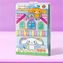 Sanrio (Authorized) Sanrio 1/3pcs Kuromi Quiet Book, Cute DIY Cartoon Handicraft, No Need For Cutting Large Version, Perfect Gift Selection For Melody And Hello Kitty Jade Guigou (Some Are Slightly Different)