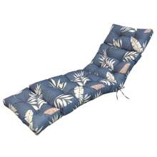Outdoor Folding Lounger Chair Cushion Recliner Rocking Chair Sofa Mat Deck Chair Cushion For Yard Patio Beach Pool Deck For Outdoor Folding Chaise Lounge Chair Cushion For Beach Sunbathing Patio - 藍白色 - 查看 9