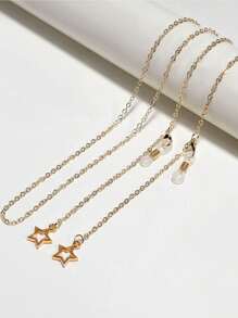 1 buc lanț pentru ochelari în stil elegant și minimalist, ramă metalică antiderapantă la modă, colier la modă pentru ochelari, suport pentru ochelari - Multicolor - Vizualizare 17