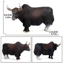 Modelo de animal de fazenda de simulação, brinquedo de estátua de vaca, modelo de vaca holandesa, presente de aniversário para crianças, brinquedo de Natal para crianças pequenas