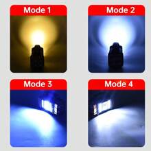 Rechargeable Portable Hand Lamp 8/4 LED Powerful Flashlight Outdoor Camping Solar Charging Light USB Torch With COB Work Lantern - Black - View 6