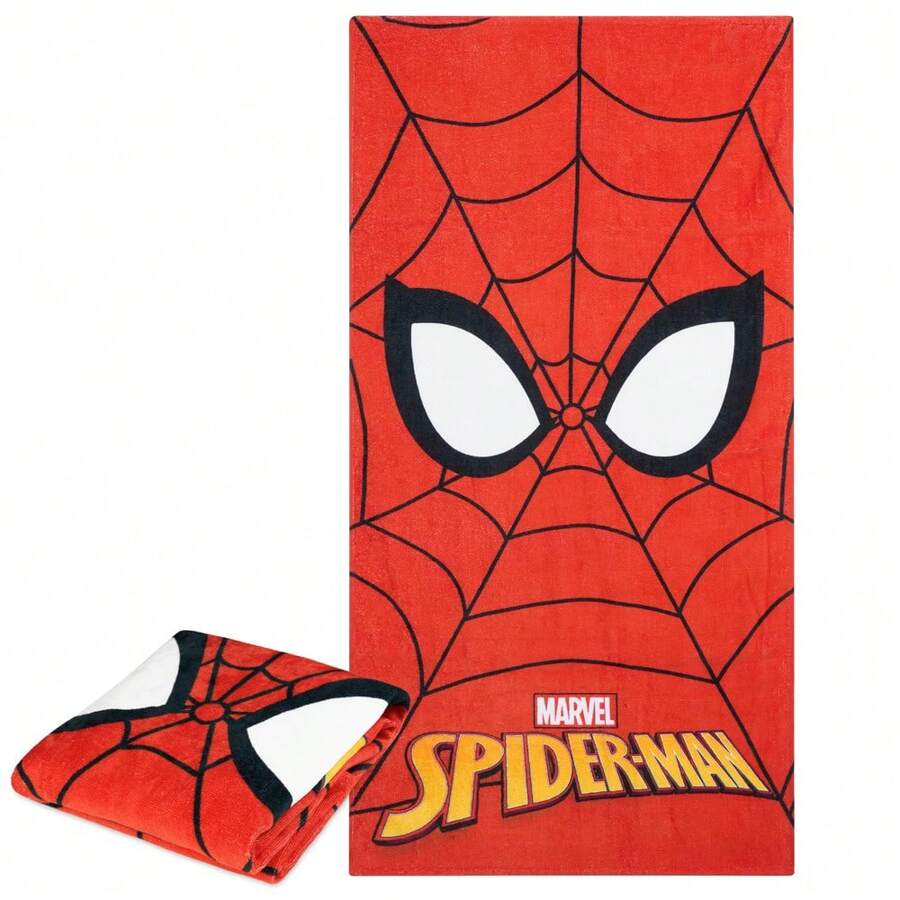 Disney Stitch Towel Toddlers Soft Absorbent Bath Shower Swimming Beach 100% Cotton Quick Dry Holiday Essentials 140x70cm - Red - View 1