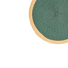 04 Units Placemat Rest 39cm Round With Decorated Cotton Edge Table Decoration 03 Colors - 米色 - 查看 2