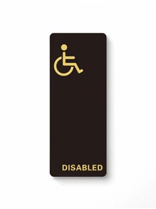 Placa de señalización acrílica 3D autoadhesiva de alta calidad de 1/4 piezas para baño, inodoro, aseo, para hombres/mujeres, aplicable a múltiples escenarios, moda de alta definición, resistente al desgaste, guía clara, para decoración del hogar y oficina, fácil instalación con adhesivo integrado