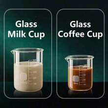 1pc 50/100/150/250/500/1000ml High Borosilicate Glass Measuring Cup Clear Scale Cup Heat-Resisting Laboratory Beaker Kitchen Baking Measuring Cup