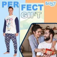 Bluey Pyjama Family Long Matching PJ Set Cosy Loungewear Warm Sleepwear Nightwear Children - Multicolor - View 3