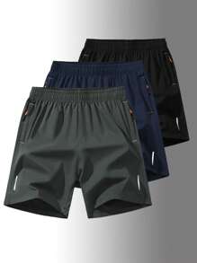 Three-Pack Men's Simple Loose Thin Quick-Drying Shorts Casual Large Size Fashion Sports Shorts Men