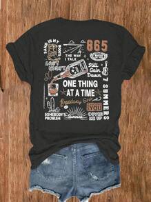 Women's Casual Short-Sleeved Round Neck Plus Size T-Shirt