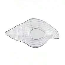 Ocean Glass Plate Irregular Meal Plate Dessert Salad Plate Dried Fruit Snack Decoration Sea Snail Sea Star Shell Plate - 金邊海螺1 - 查看 11