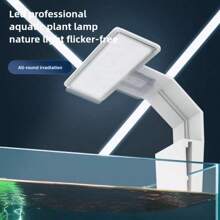 1 đèn LED kẹp hồ cá quang phổ đầy đủ, 3 mức độ sáng có thể điều chỉnh, thích hợp cho cây thủy sinh và đèn chiếu sáng hồ cá, đèn trang trí, cấp nguồn qua USB - Nhiều màu - Xem 3