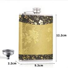 1 Stück 8oz Blinkende Edelstahl Hüftkflasche, "Mädelsabend" tragbare Outdoor Edelstahl Trinkflasche, blinkende Spirituosenflasche für Frauen