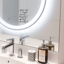 1pc You Are Loved Mirror Decal – Inspirational Self-Love Vinyl Sticker, Positive Affirmation Wall Art For Bedroom, Bathroom, Vanity, Removable Waterproof Motivational Quote Decor Bedroom Decor Stickers Home Decor Living Room Wall Paper Wall Stickers Party Decorations Living Room Decor Office Decor Home Decor Items Personalised Stickers Mirror Wall Wall Decor Wall Mirror Mirror For Room Bathroom Decor