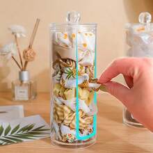 1pc Transparent Acrylic Hair Tie Storage Box - Dust-Proof & Lightweight - Countertop Organizer For Tidy & Clean Look - Large Capacity Jewelry & Hair Tie Display Case - Convenient For Taking And Placing