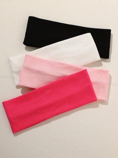 18pcs/4pcs Women Multicolor Sports Casual Elastic Quick-Dry Headbands, Yoga/Running Hairband, Fashion Hair Accessories Ribbon Headwrap Turban Headband Sweatband Fall Winter Hair Band For Vacation Outfits Woman Elegant Scarf