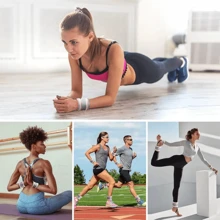 1 对负重沙袋0.3kg/0.5kg/0.75kg/1kg/1.5kg/2kg腕部脚踝负重沙袋透气铁带适用于健身舞蹈瑜伽跑步普拉提腿部力量训练，适用于斋月、情人节、女神健身、校园体育礼物 - 彩色 - 查看 5