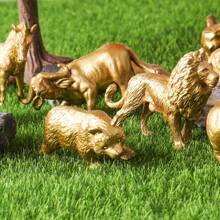 12PCS Mini Wildlife Poultry Animal Model Set, Jungle Animal Farm Playset, Tiger, Lion, Elephant, Giraffe Educational Toys Traveling Birthday Gift Christmas Halloween New Year Gift, Gift For Friends!