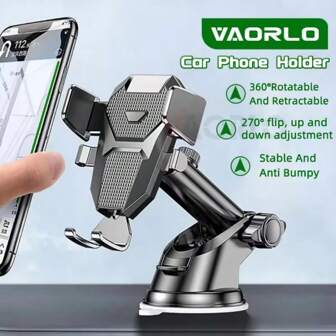 360° Rotatable Suction Cup Car Phone Holder, Fits Windshield And All Smartphones, Universal Car Phone Mount