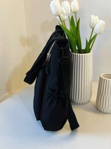 Fashionable Casual Stylish Letter Print Large Capacity, Tote Handbag, Crossbody Bag ,Suitable For University/College Classroom / Commute/Work/ Office/Festivals/Vacation/Holiday/Party/Travel, For Women,